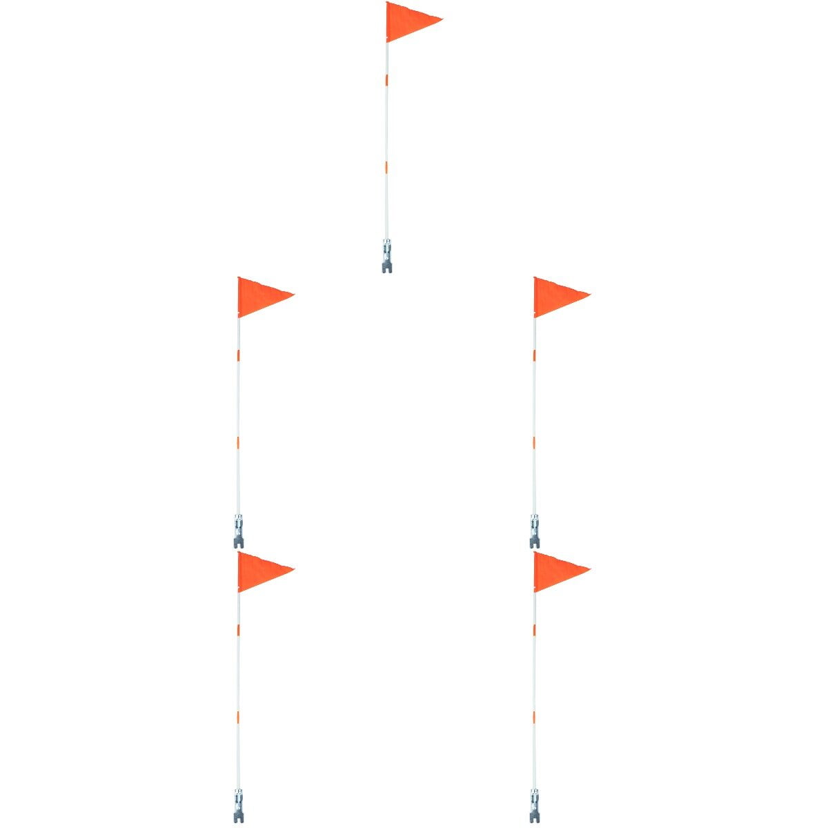 5 Pack Bike Flag 6' High Visibility Safety Flag Fiberglass Flag Pole Tear-Resistant