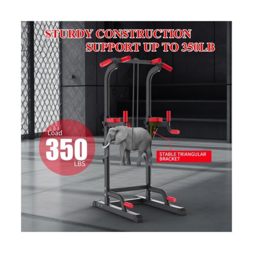 Power Tower Dip Station, Pull Up Bar Station & Multi-Function Gym Equipment F...