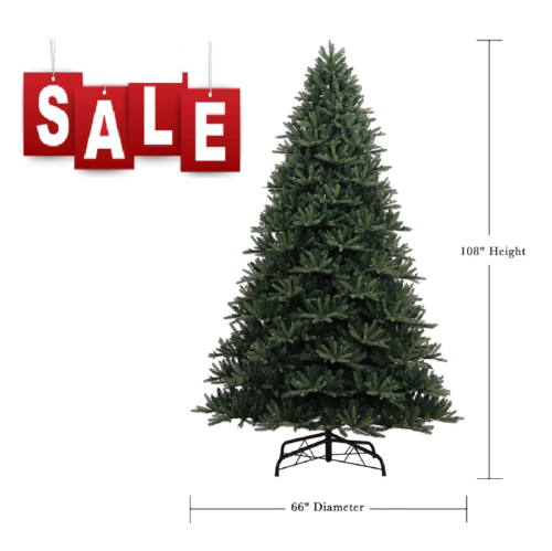 Member's Mark 9' 1000 LED Pre-Lit Bristle Fir Christmas Tree