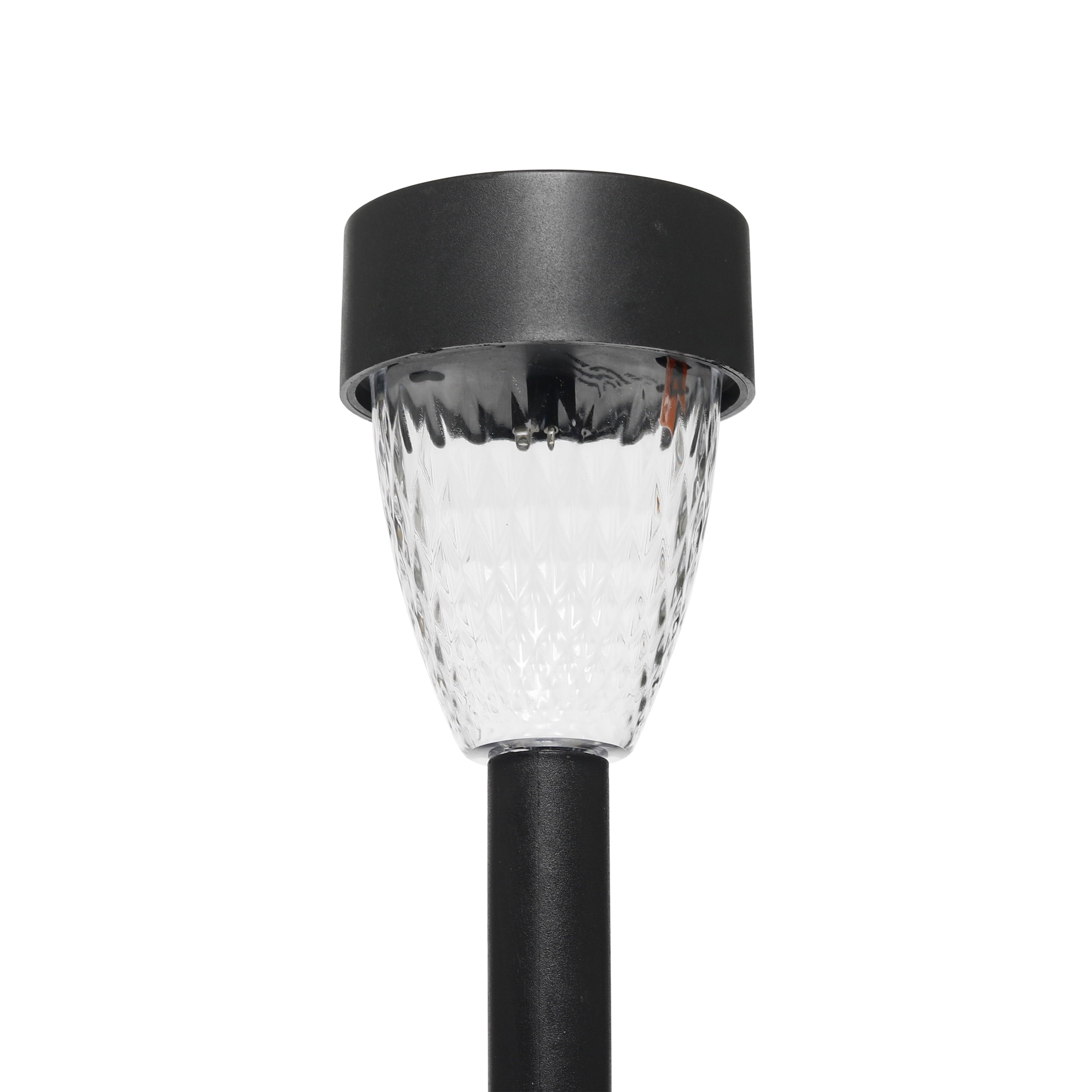 Mainstays Solar Powered Black Tapered LED Path Light, 5 Lumens