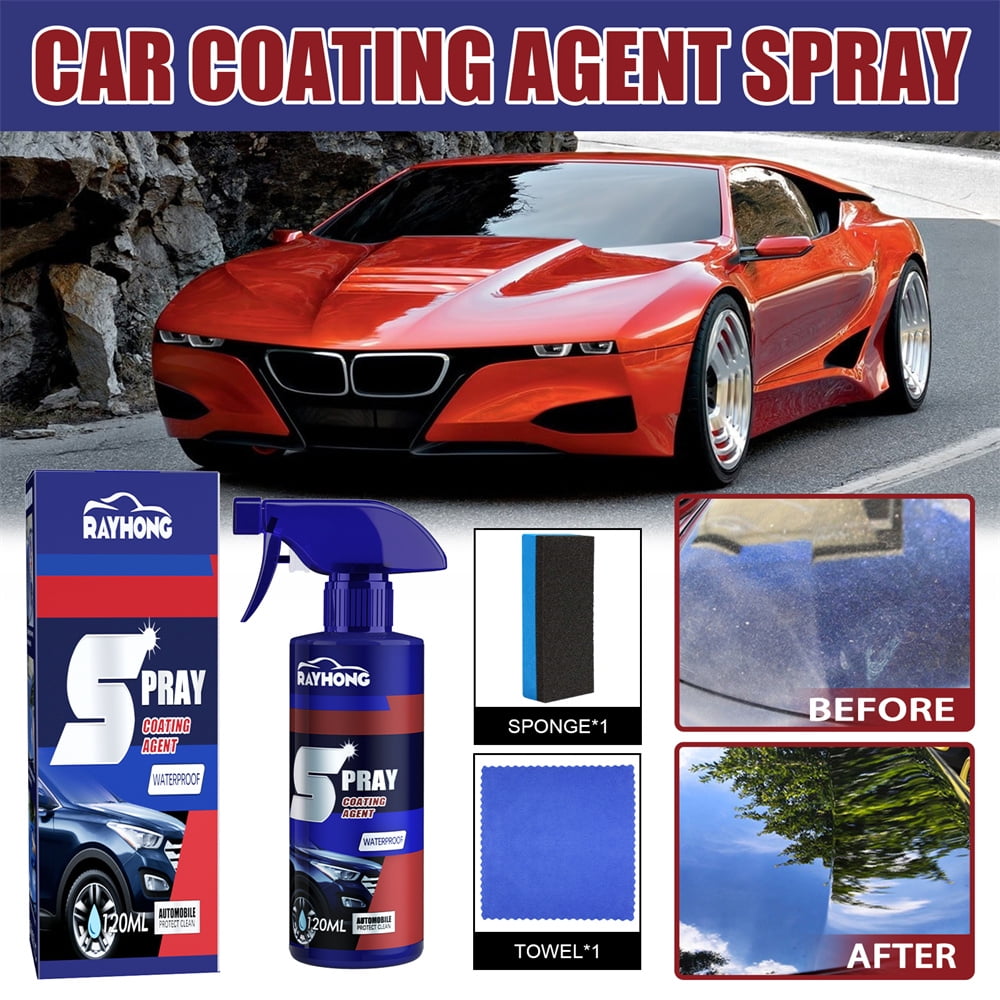 3 -Piece Set RAYHONG Quick-acting Coating Spray Car Nano-ceramic Coating Agent Car Scratch Repair Glass Hydrophobic Coating Care