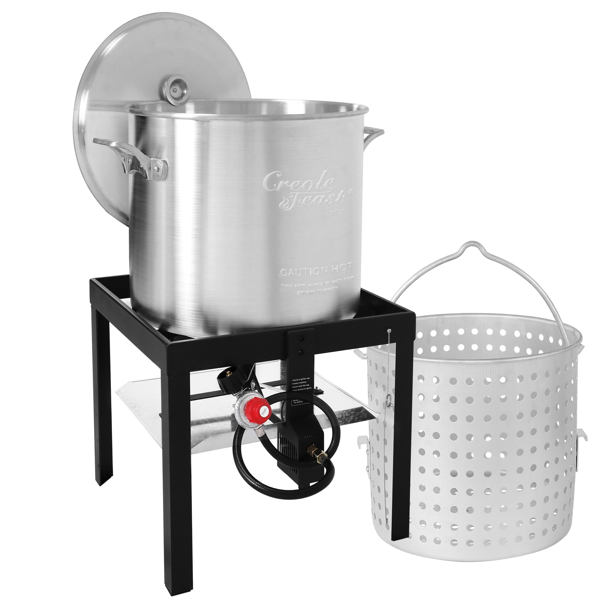 Creole Feast SBK1001, 100QT Seafood Boiling Kit with Strainer