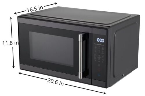 New 1.1 cu. ft. Countertop Microwave Oven,1000 Watts, Black Stainless