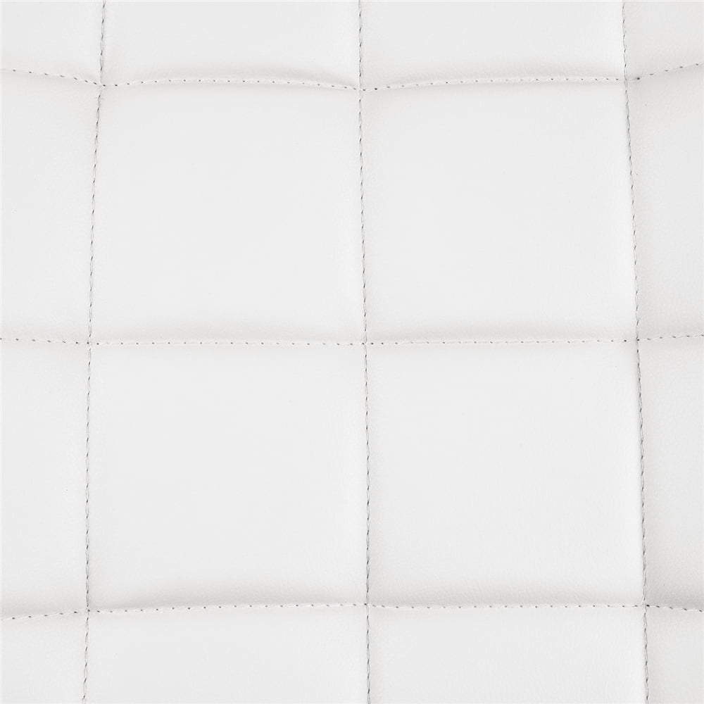 Yaheetech Modern Faux leather Tufted Armless Office Chair,Black