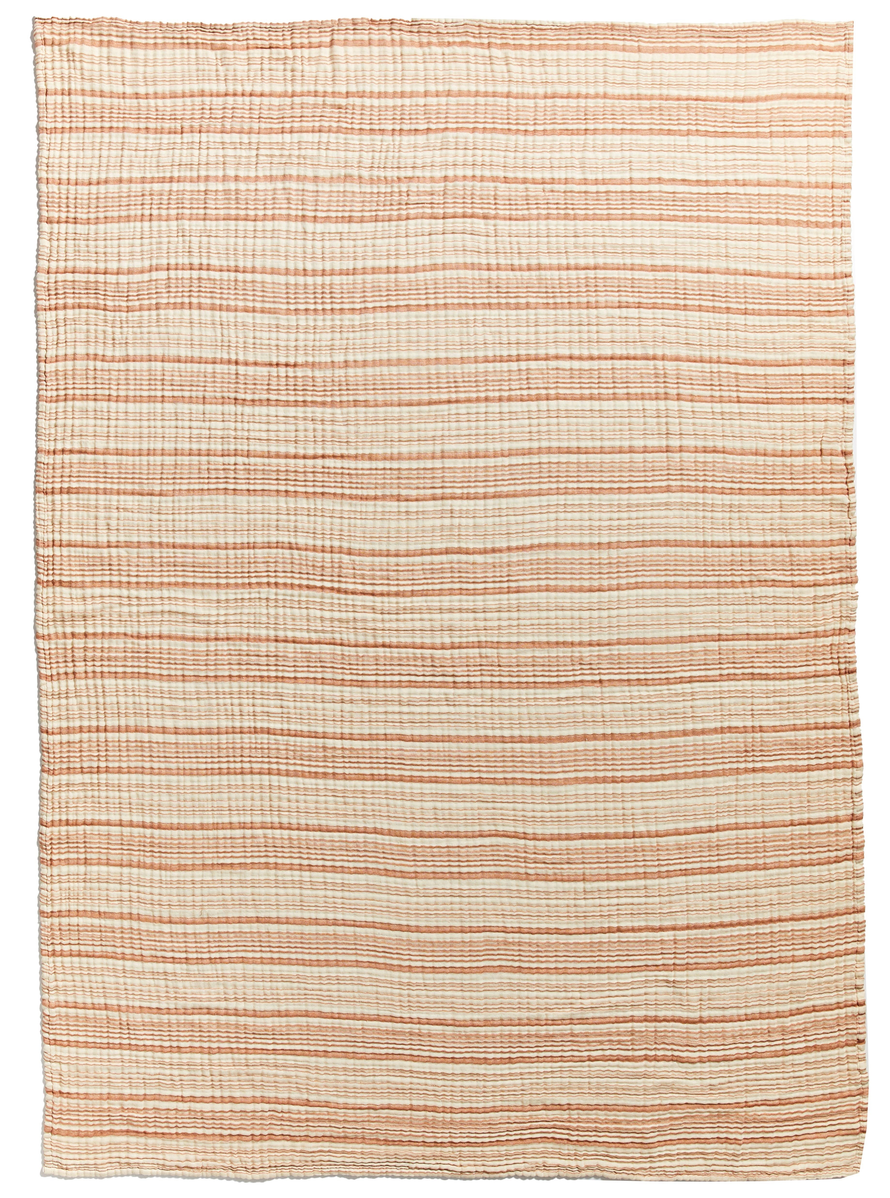 Better Homes & Gardens Striped Gauze Throw, Copper Stripe, 50