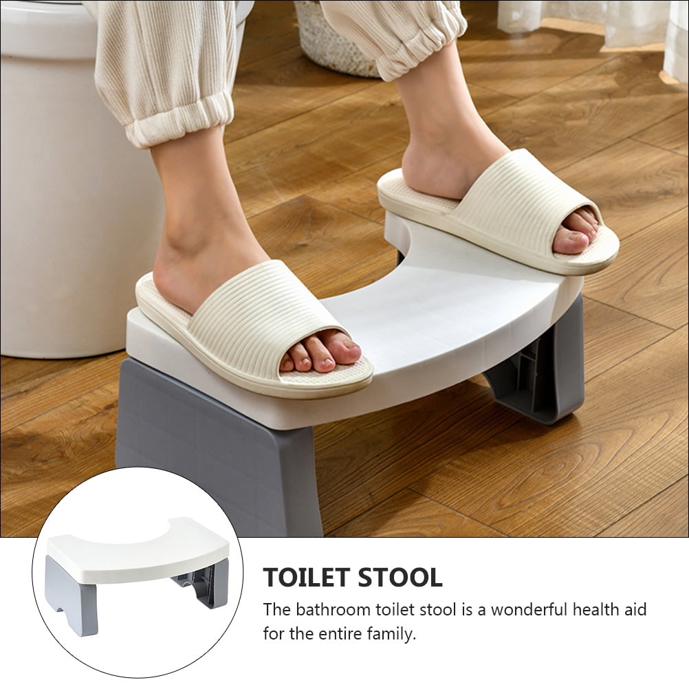 Toilet Stool Foot Potty Poop Height Children Bathroom Pooper Rest Footrest Squatty Assistance Chair Splicable Foldable