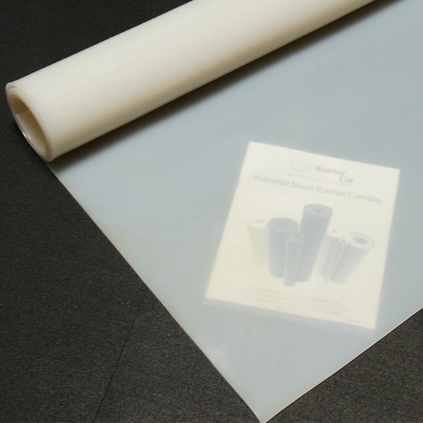 Silicone 1/16 in. x 36 in. x 72 in. Translucent Commercial Grade 60A Rubber Sheet