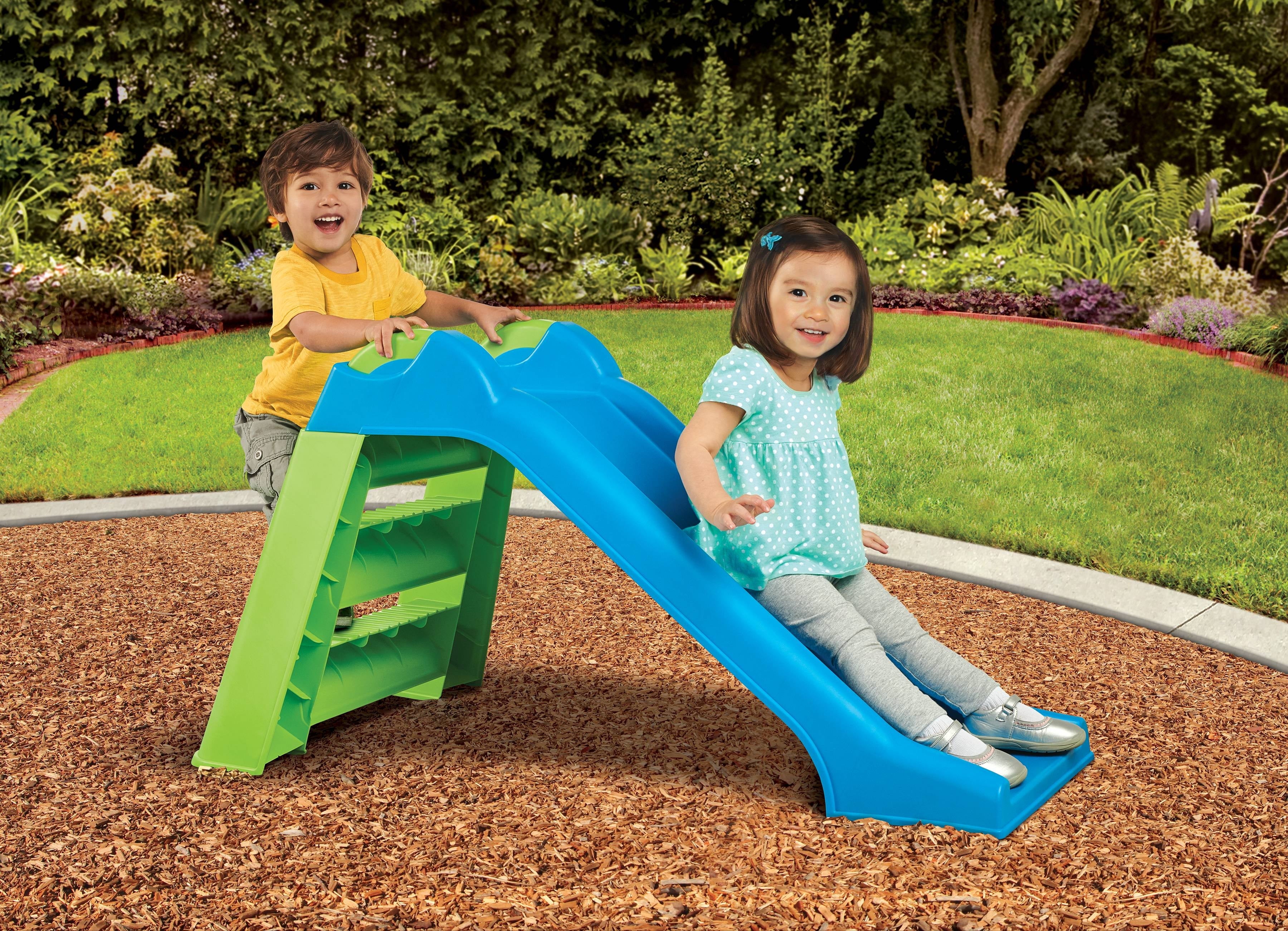 American Plastic Toys Play Day Indoor/Outdoor Deluxe Slide Unisex Play Toy for Kids