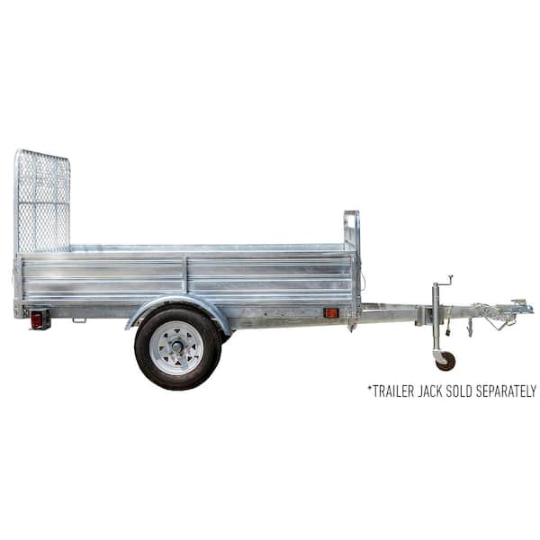 4.5 ft. x 7.5 ft. Single Axle Galvanized Utility Trailer Kit with Drive-Up Gate