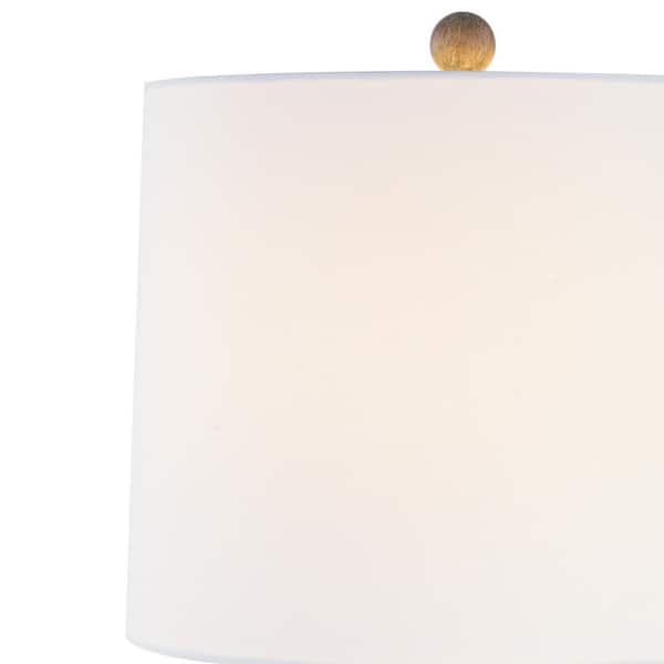 Salem 27 in. Gray Table Lamp Set With USB (2-Pack)