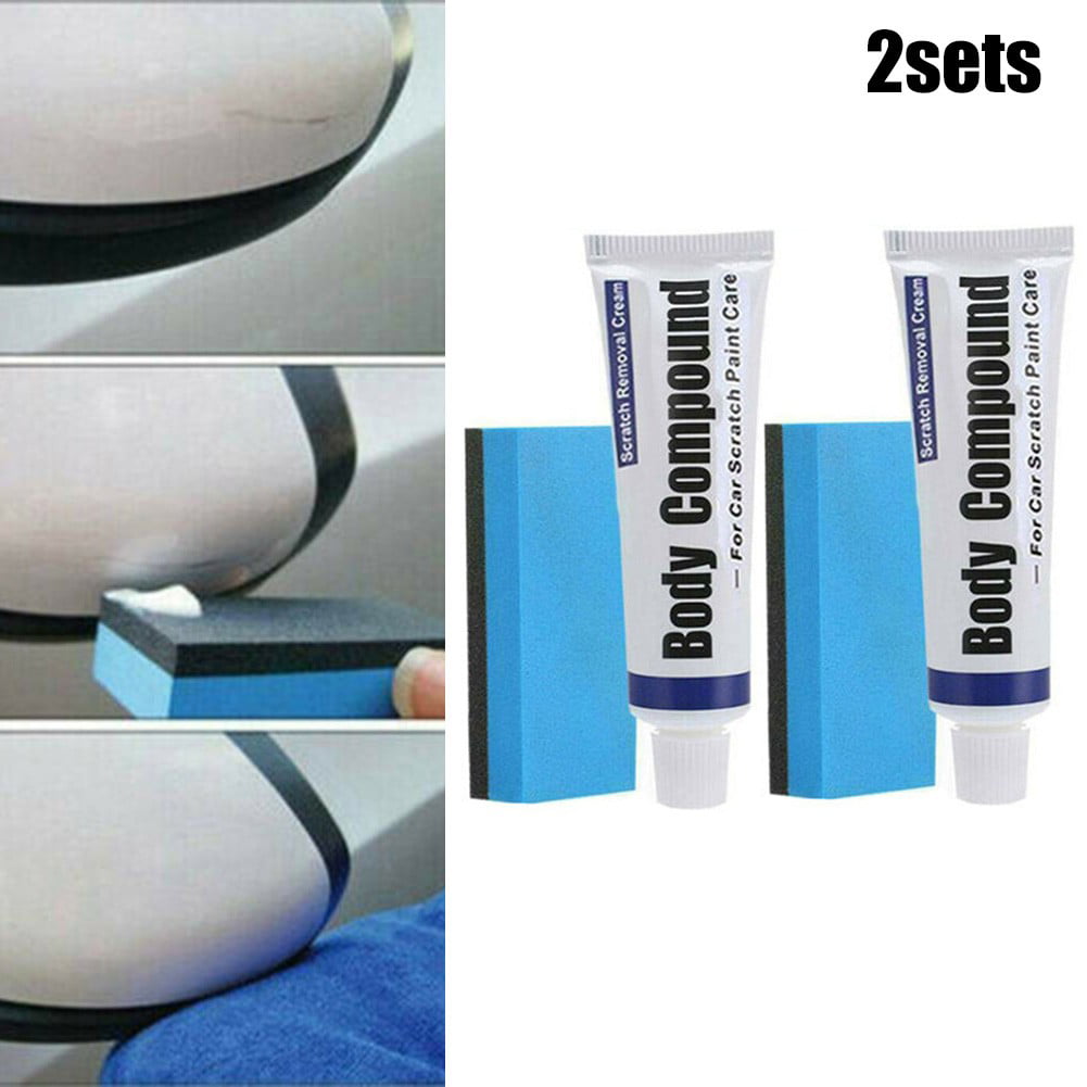 2Set Scratch Remover Car Polishing Body Compound Paste Paint Repair Kit