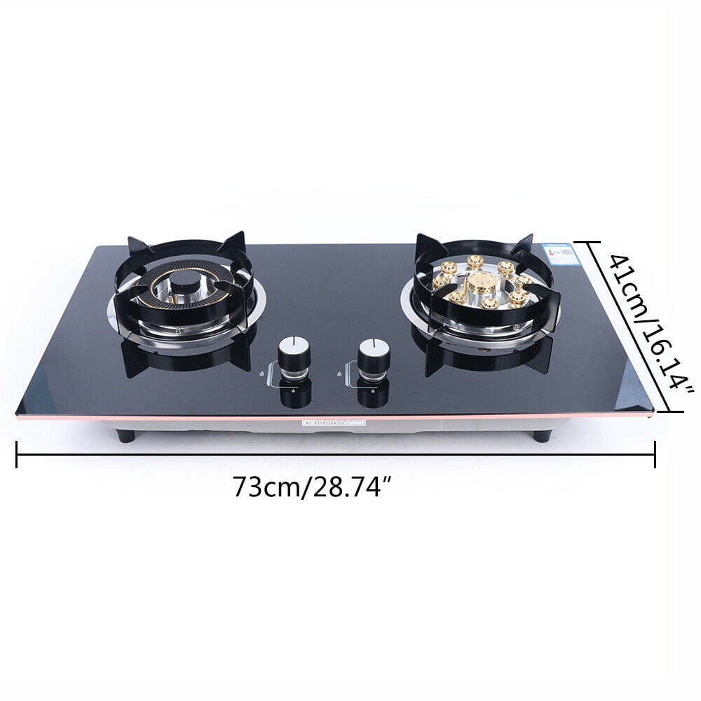 DENEST 2 Burner Built-in Gas Cooktop Stove Natural Gas