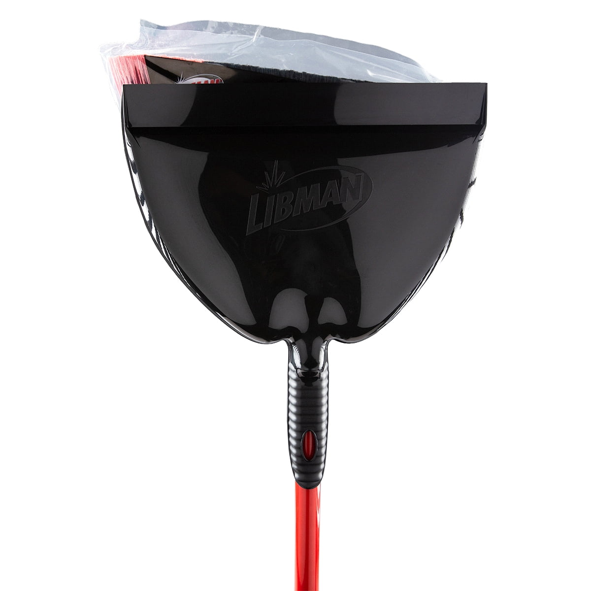 Libman Indoor-Outdoor Angle Broom with Dust Pan, Powder Coated Steel Handle, 905