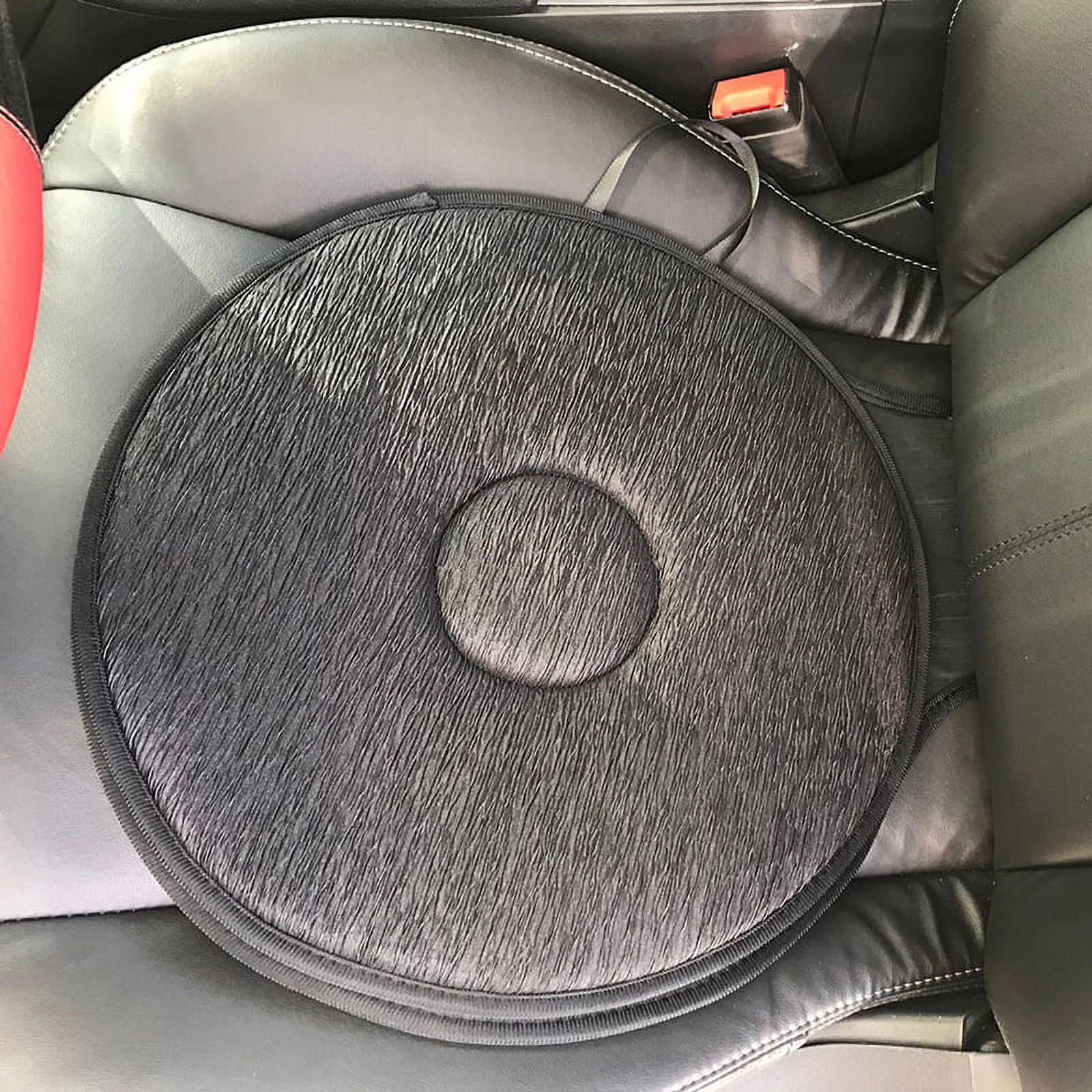 360 Degree Rotate Swiveling Car Seat Cushion Easy In Out Soft Seat Pad