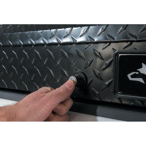 46.8 in. Matte Black Aluminum Lo-Side Side Mount Truck Tool Box