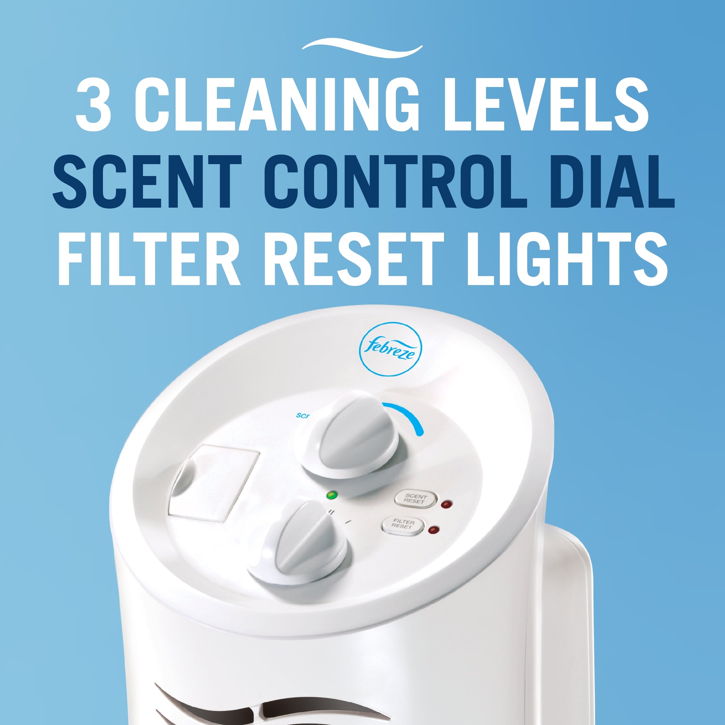 Febreze Mini Tower Air Purifier FHT180W, White