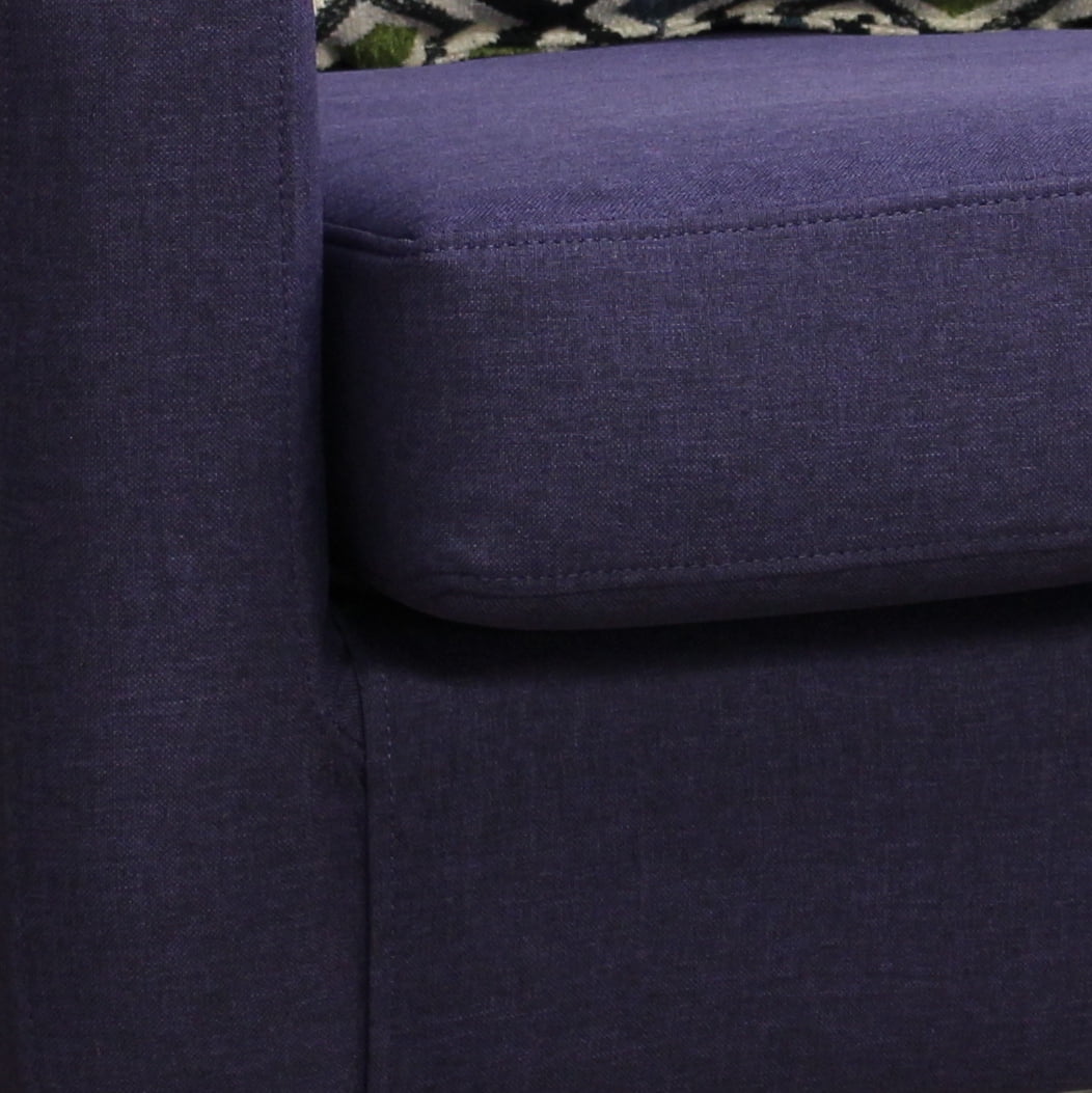 Emma Arm Chair - Leatherette Walnut