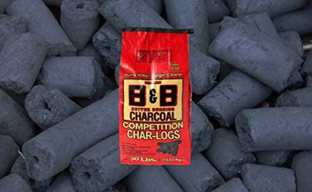 B & B Charcoal 00106 Competition Char-logs Charcoal Briquettes, 30 Lbs