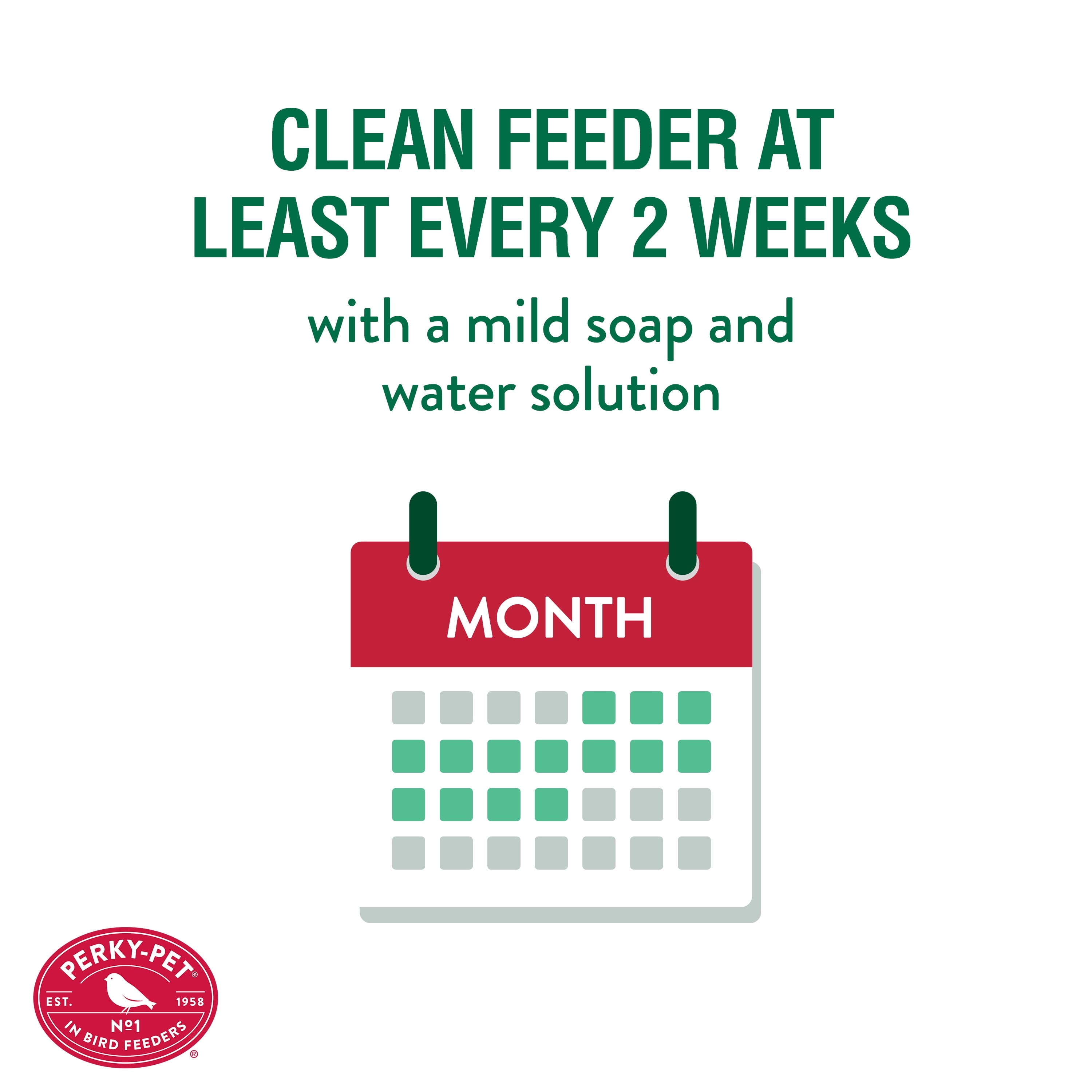 Perky Pet Squirrel Be Gone II Home Style Wild Bird Feeder, 8 lb, Green