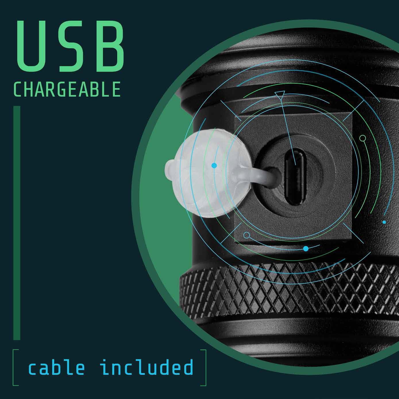 Bell+Howell Taclight Max Tac Flashlight 5 Modes Tactical Rechargeable Flashlight 0.6lb