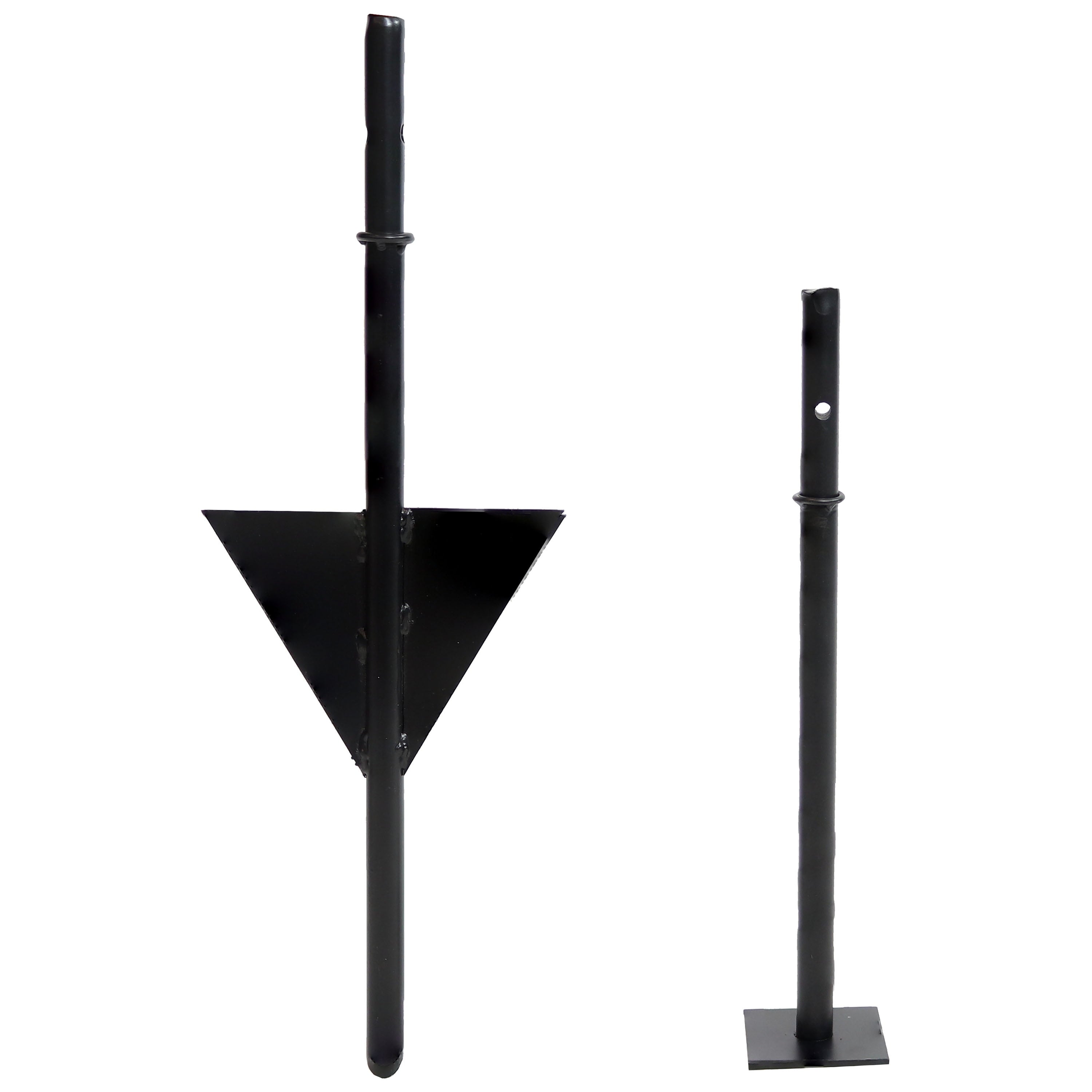 Outdoor Camping or Backyard Steel Adjustable Cooking Grilling Fire Pit BBQ Stake with 2 Swivel Swing Grates