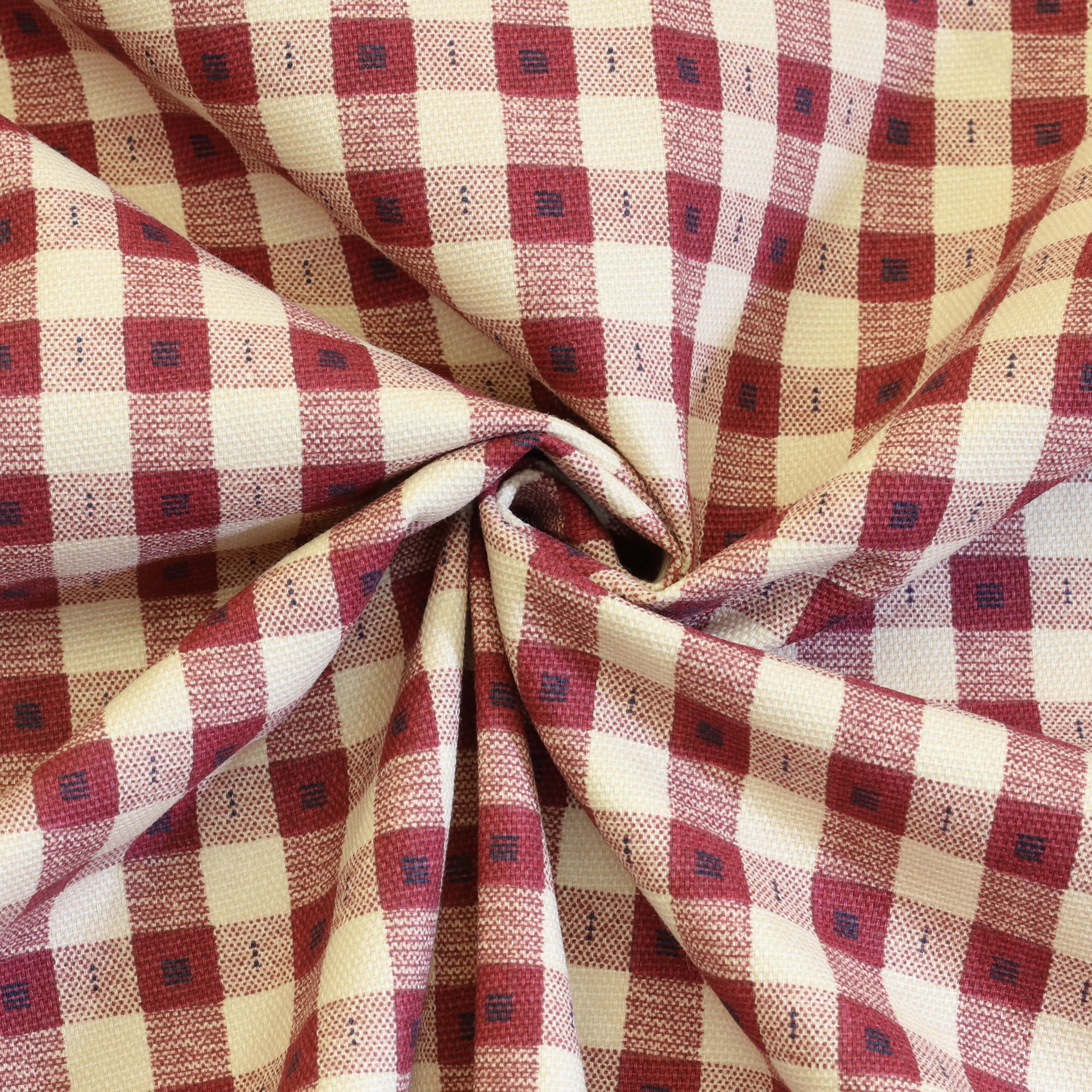 Checkers Patterned Cotton Duck Insulated Curtain Panel each 80