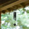 Wind Chimes Outdoor Deep Tone, Wind Chime Outdoor Sympathy Wind-Chime With 6 , Elegant Chime For Garden Patio Black Windchimes