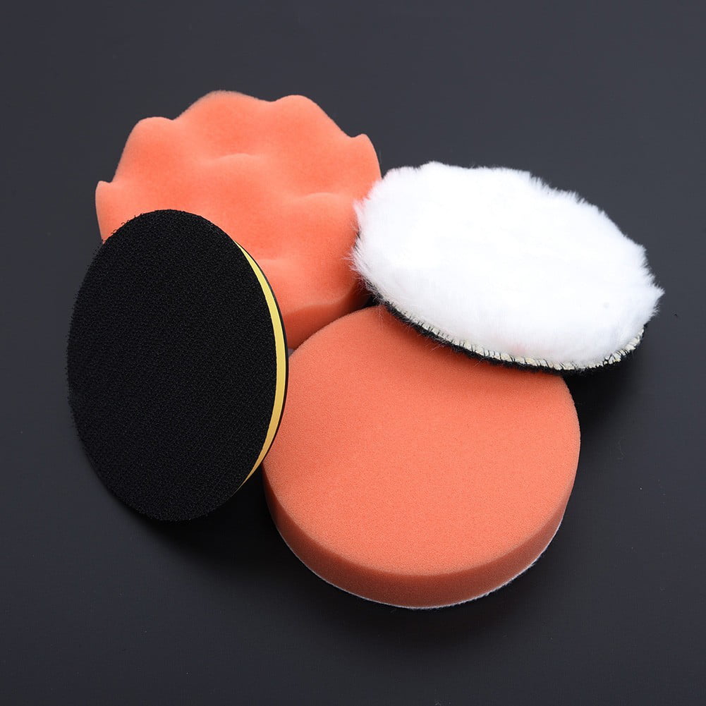4in Gross Polishing Buffing Pad Kit Tool with Drill Adapter Car Polisher Buffer