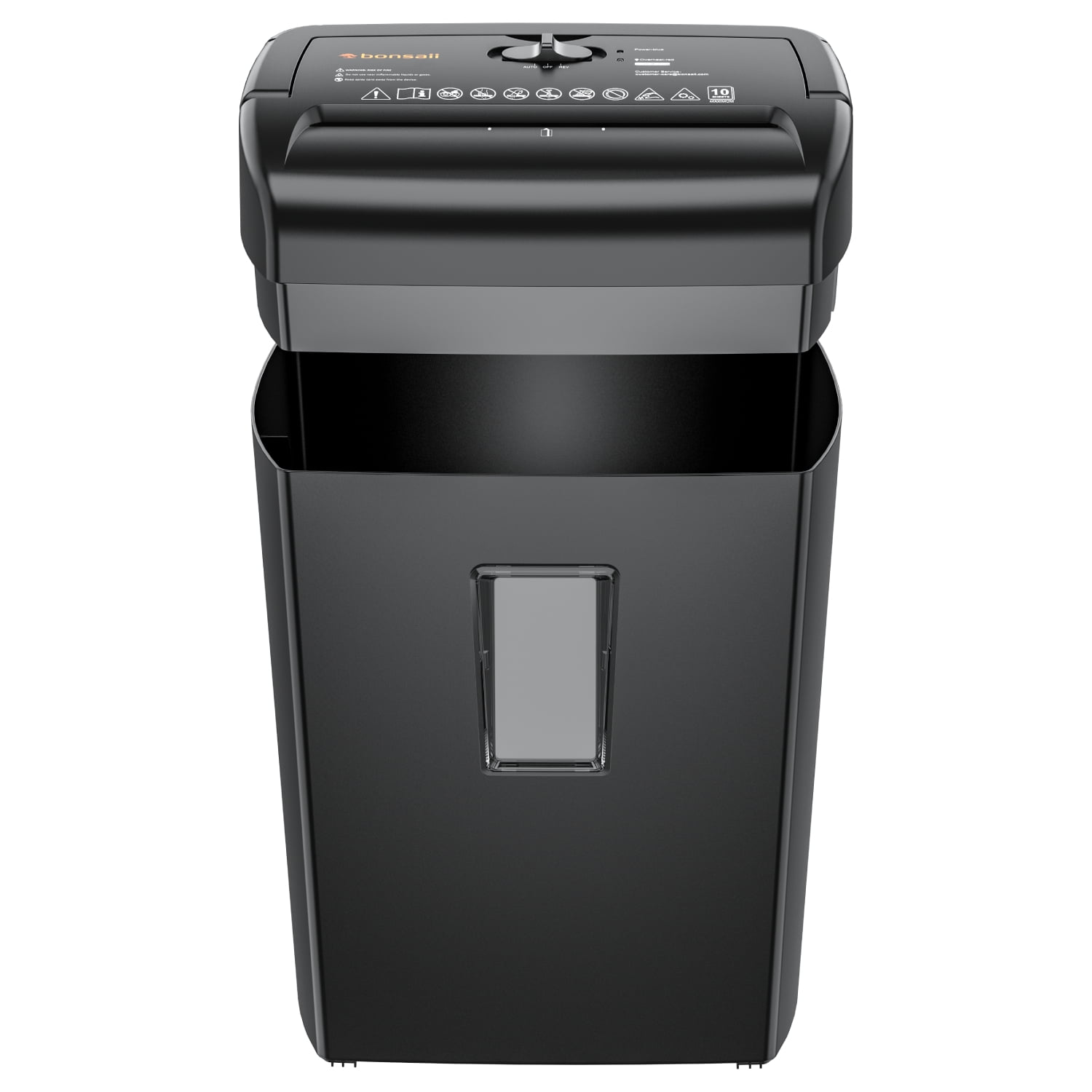 Paper Shredder 10-Sheet Cross Cut Shredder with 5.3 Gallons Wastebasket
