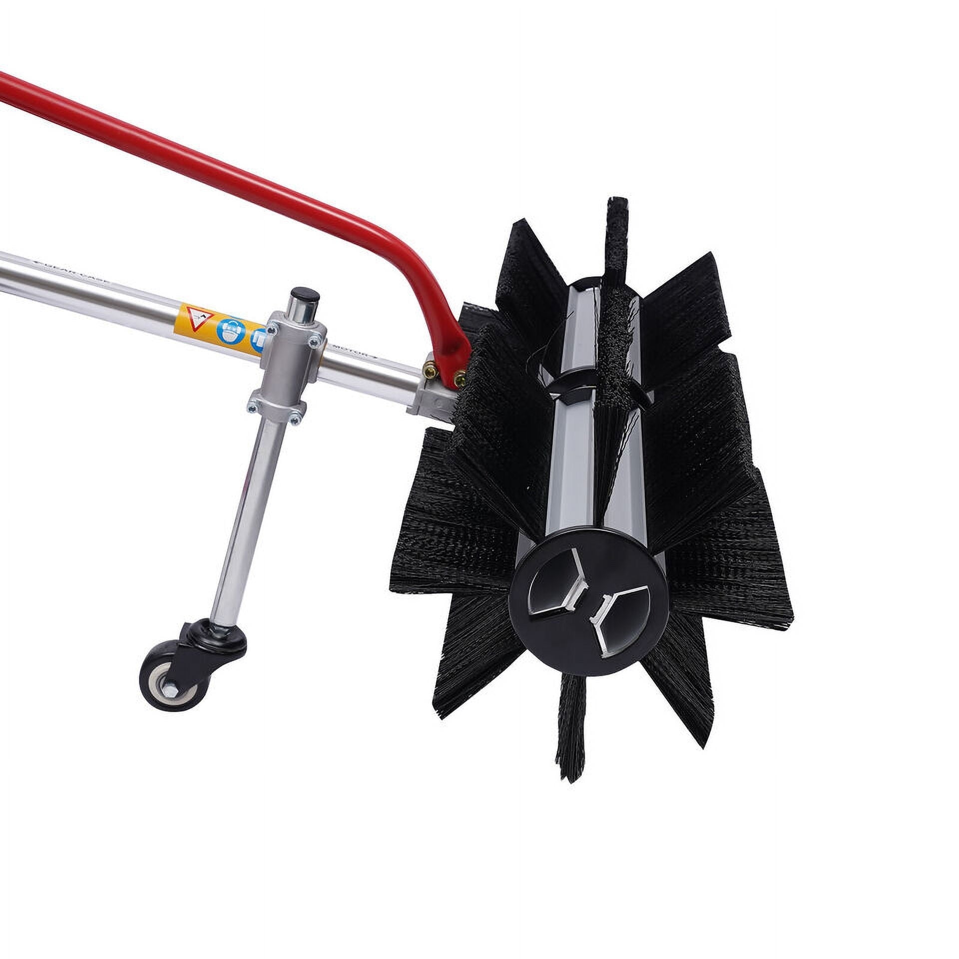 OUKANING 43cc 1.7hp Petrol Sweeper Handheld Lane Cleaner Snow Plow Snow Clearing Device