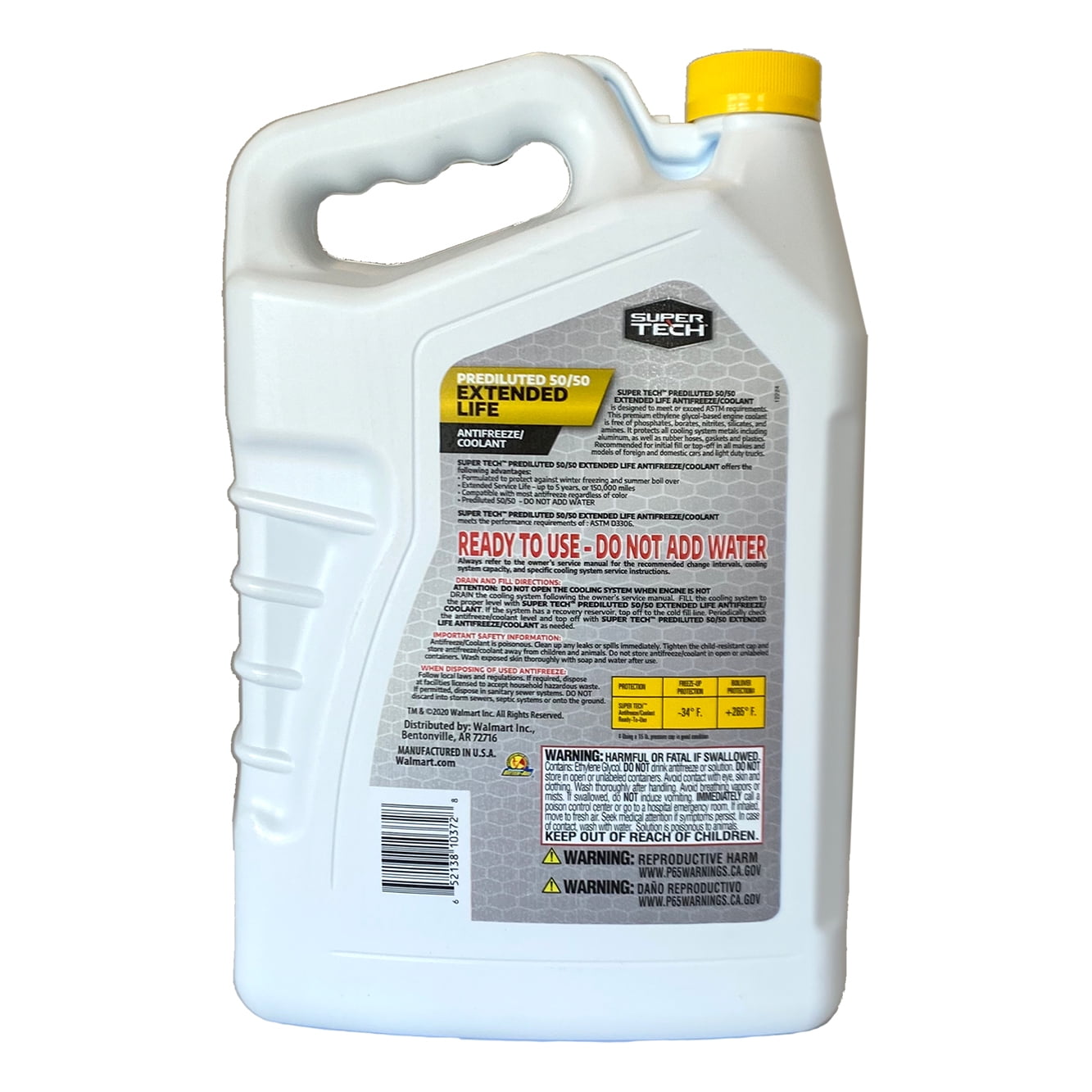 Super Tech Extended Life Prediluted 50/50 AF/Coolant