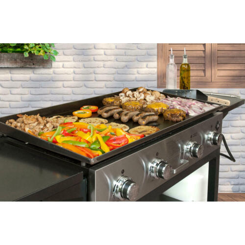 4-Burner Outdoor Gas Griddle 60,000 BTU Stainless Steel - 720 sq Cooking Surface