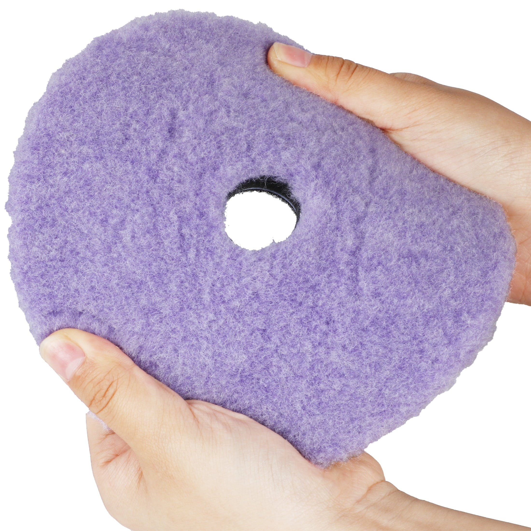 Lake Country Purple Foamed-Wool Buffing and Polishing Pad, 5.25