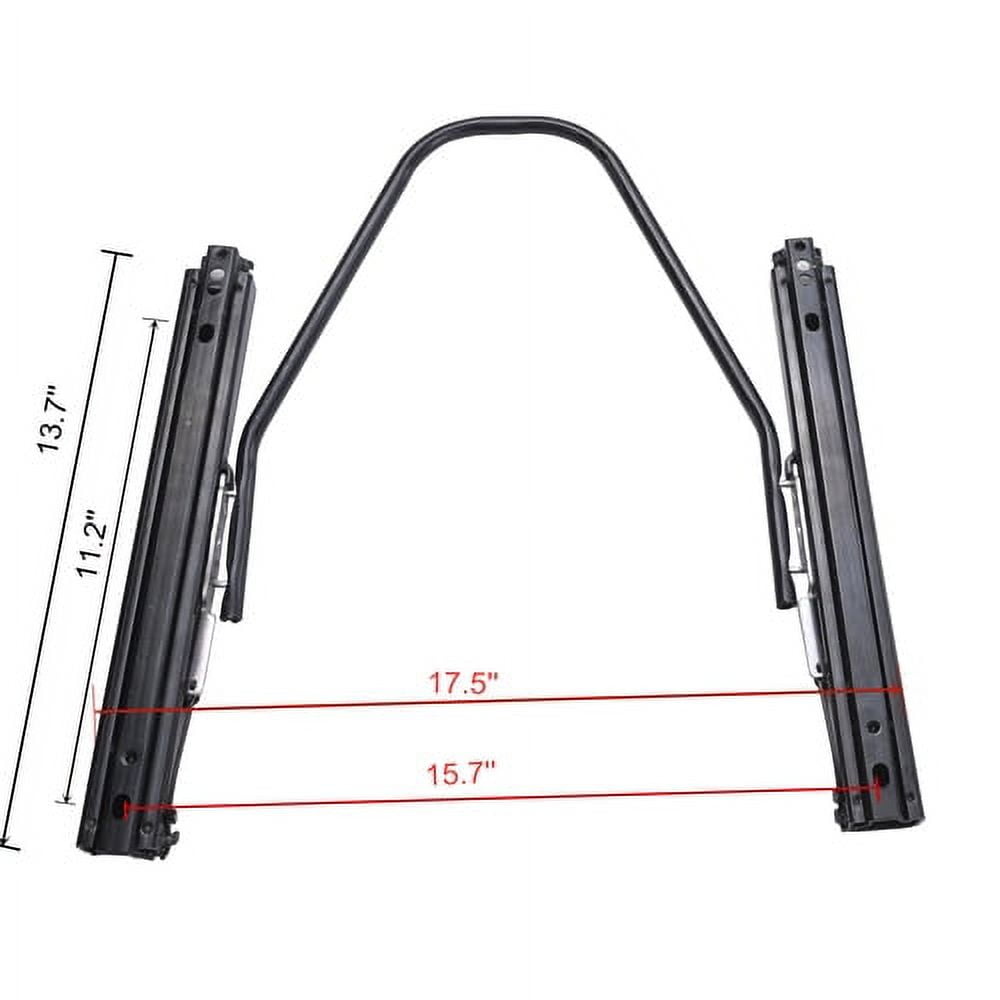 Racing Seat High Quality Pvc With Suade Material Double Slider, 2Pcs, Red