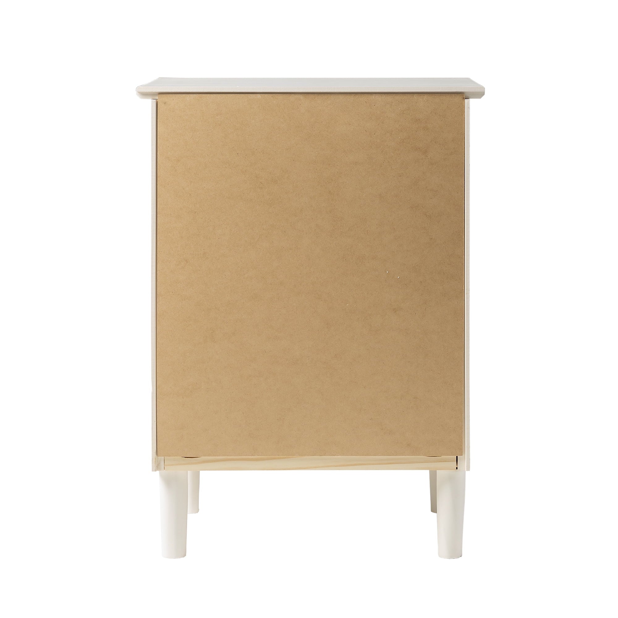 Walker Edison Wright Mid-Century Nightstand, White