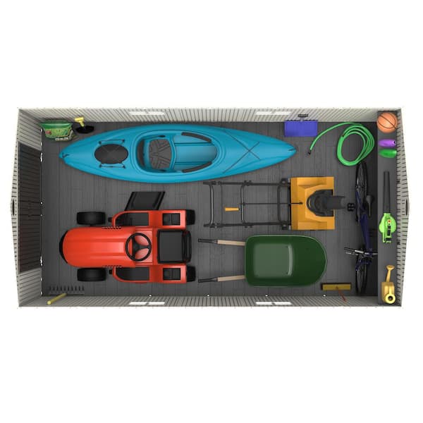 15 ft. x 8 ft. Resin Garden Building Shed