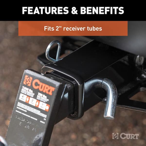 7,500 lbs. 2 in. Drop Trailer Hitch Ball Mount Draw Bar Towing Starter Kit with 2 in. Ball (2 in. Shank)