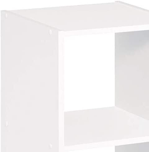 ClosetMaid 4583 Decorative Bookcase Open Back 8-Cube Storage Organizer, White