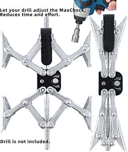 Xshaped Rv Stabilizer Wheel Chock allow Drill Adjust Dual Axel Rv Travel Trail