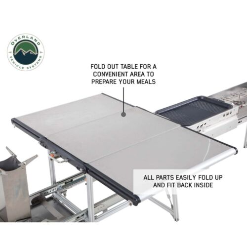 Overland Komodo Camp Kitchen Dual Grill Skillet Folding Shelves - 30100001