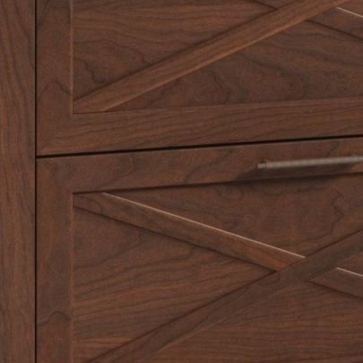 Bush Furniture Key West 2 Drawer Lateral File Cabinet in Pure White Oak