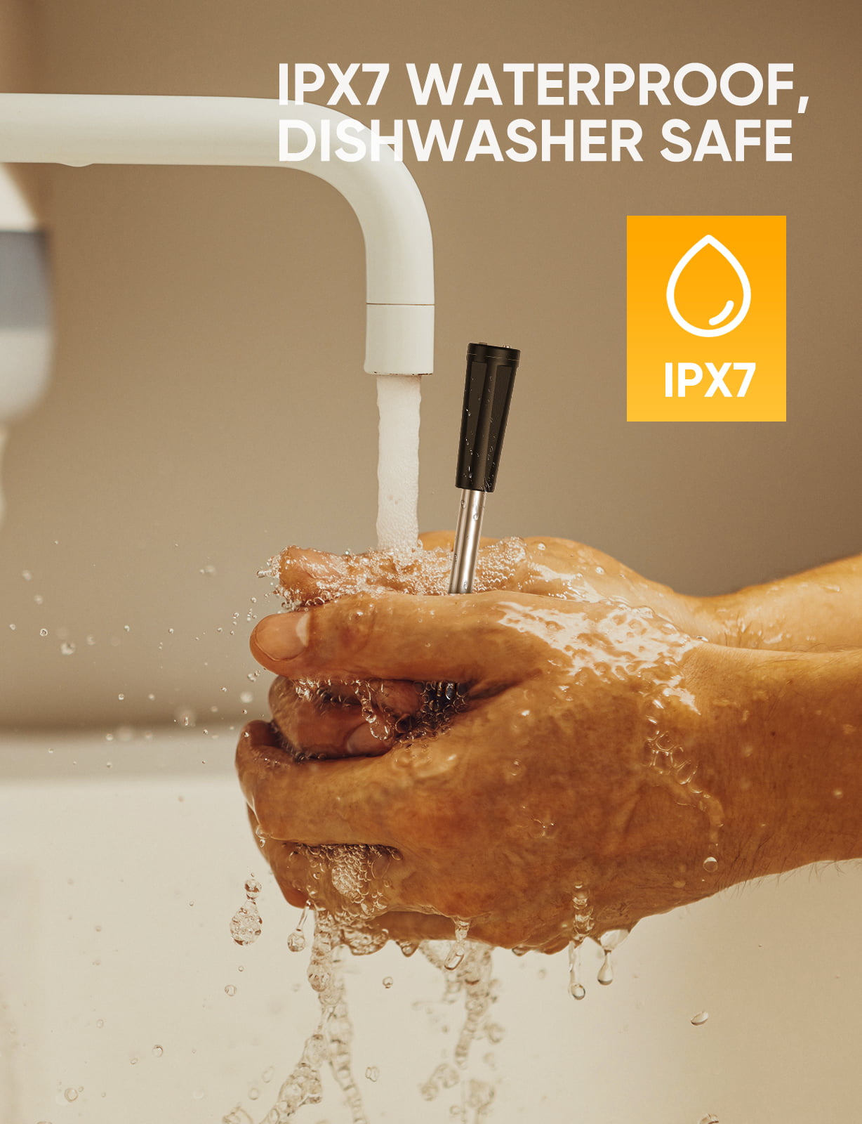 Smart Wireless Meat Thermometer, Food Thermometer with 165ft Wireless Range, APP Control, Charging Dock, USB C Charging Cable, Kitchen Thermometer for Oven, Grill, BBQ, Smoker, Rotisserie