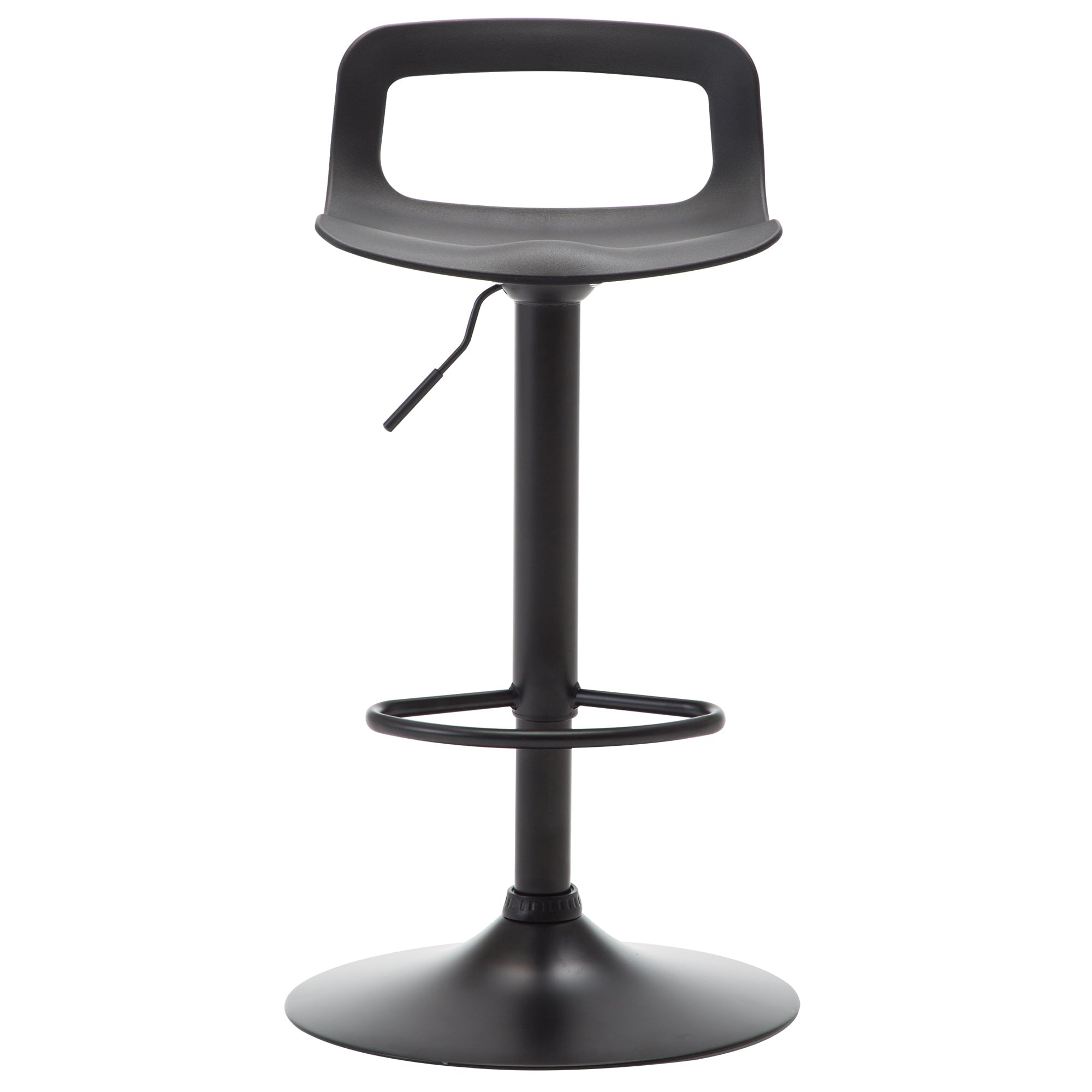 Swivel Bar Stool Adjustable-Height Barstools Modern Black Bar ChairSet of 2