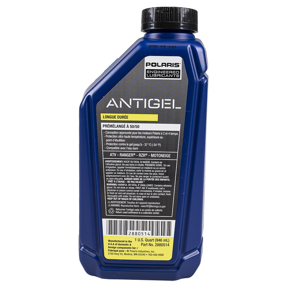 Polaris 2880514 Genuine OEM 1 Quart Anti-Freeze 50 50 Premix For ACE Ranger RZR Sportsman