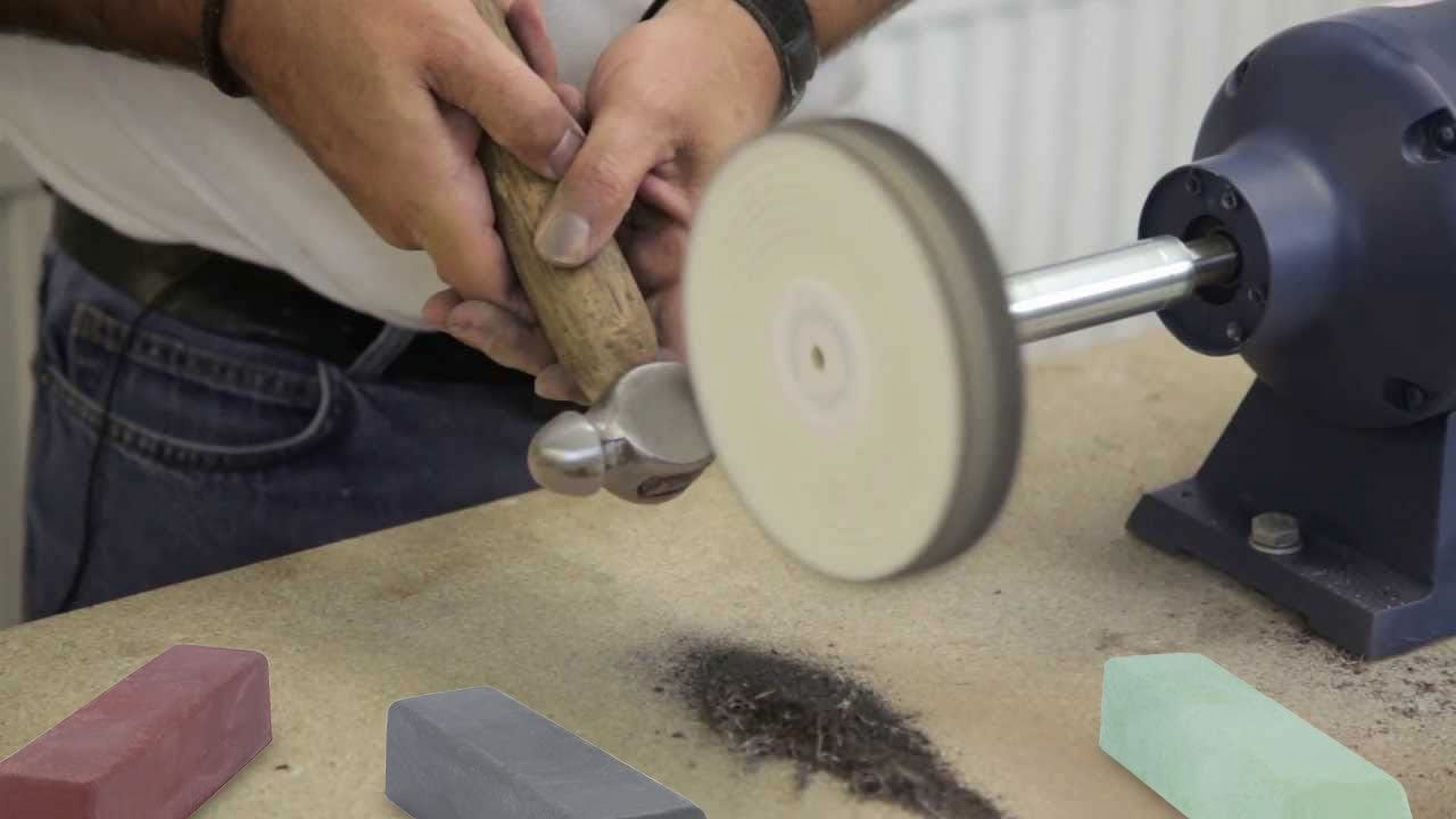 Drixet 6 Piece Buffing, Polishing & Cutting Compound 4 Oz. Kit - Set Includes: Black Emery, Brown Tripoli, White Diamond, Red Rouge, All Purpose Blue & General Green Compounds