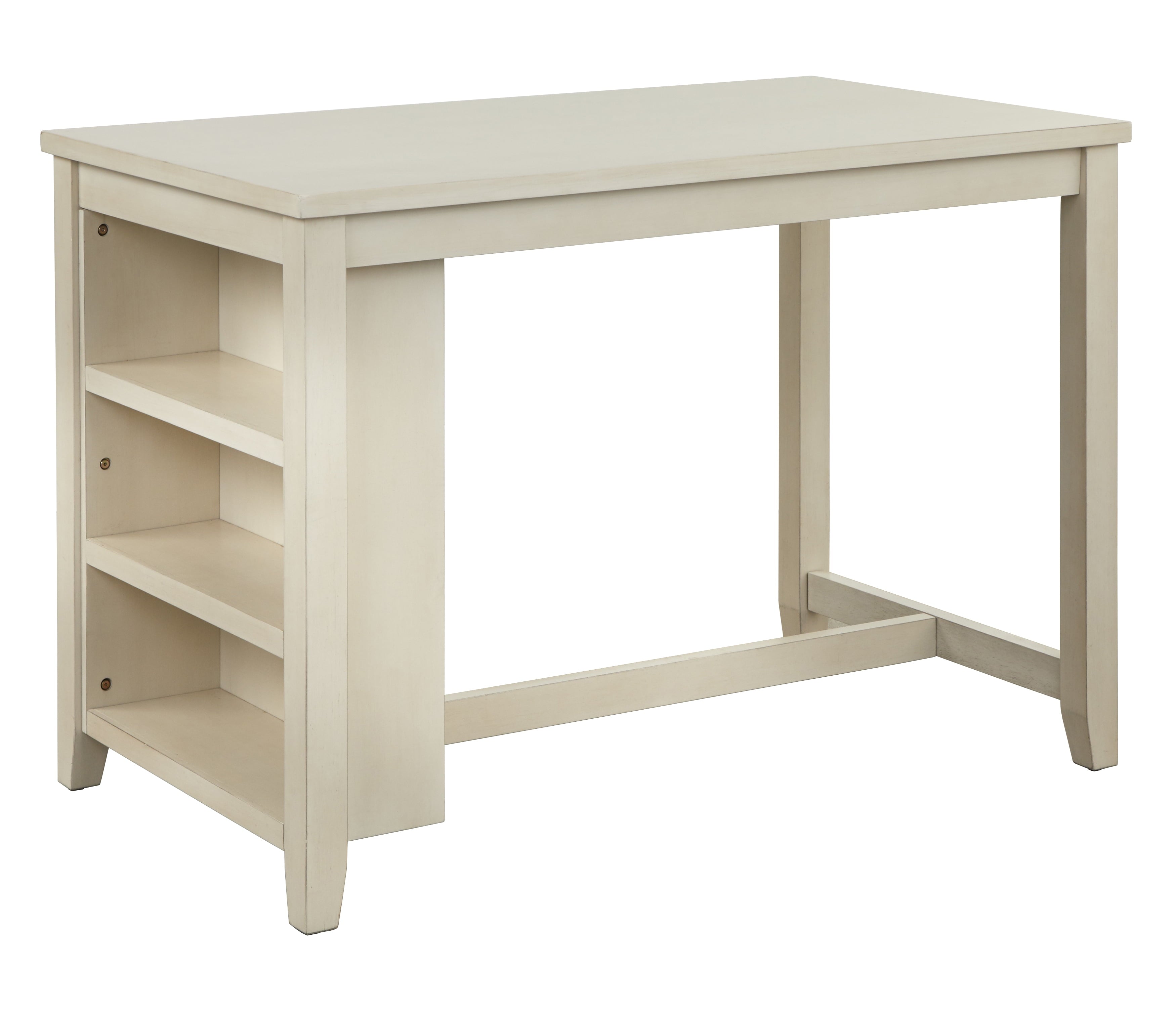 TMS Tobias Rectangular Counter Height Dining Table, Antique White