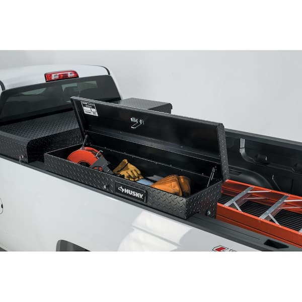 46.8 in. Matte Black Aluminum Lo-Side Side Mount Truck Tool Box