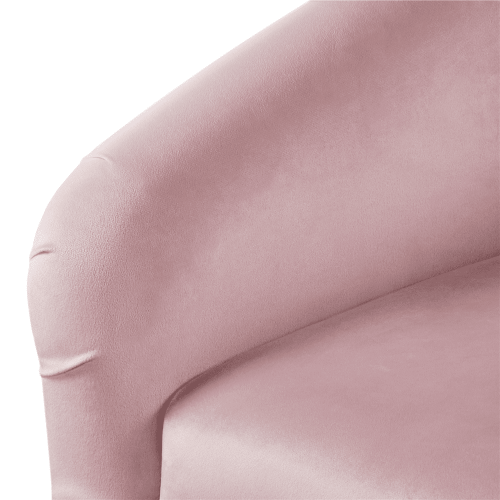 Easyfashion Tub Chair, Set of 2, Pink Velvet