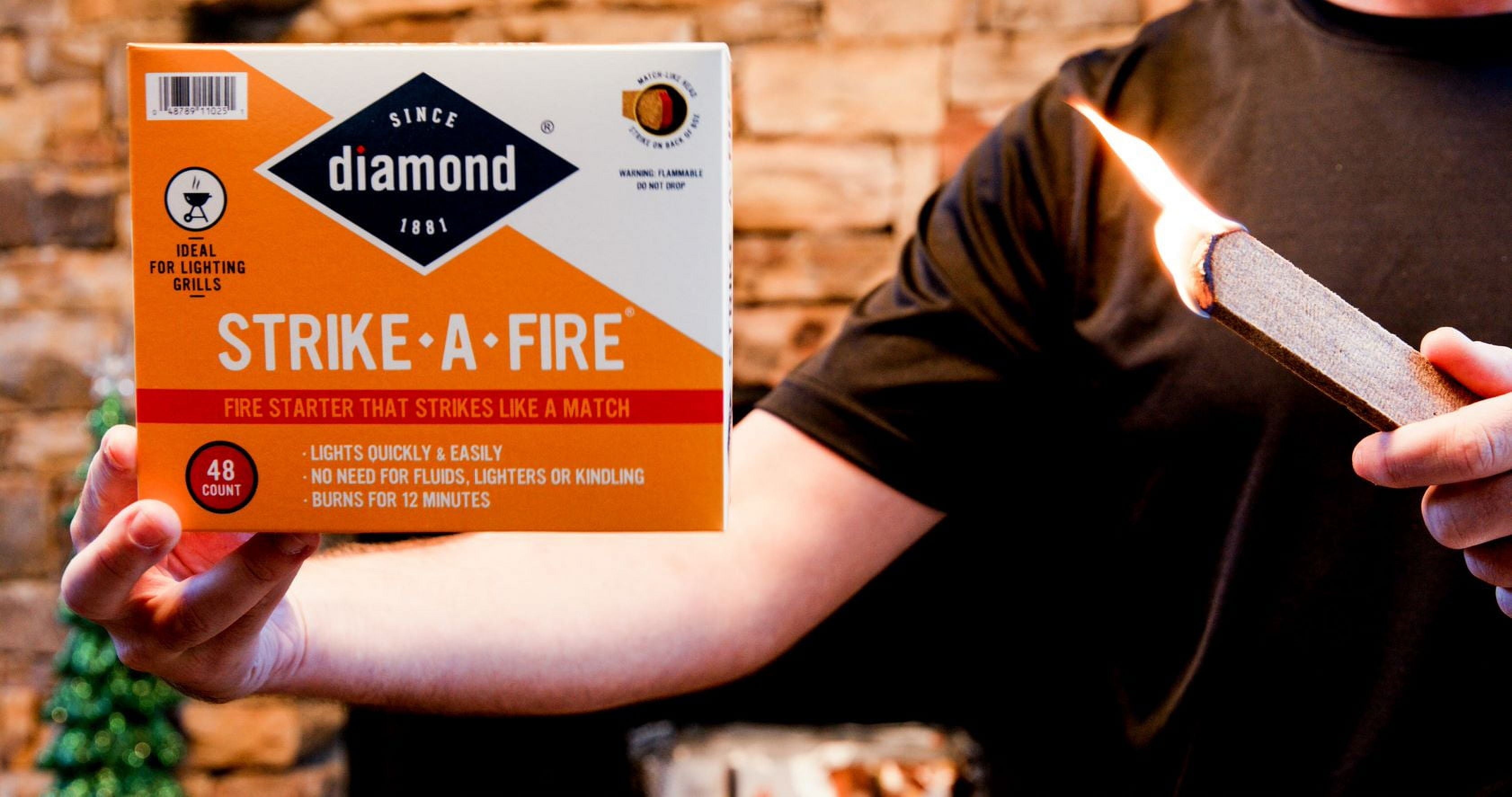 Diamond Strike-a-Fire Fire Starters, 48 Ct, Strikes like a Match
