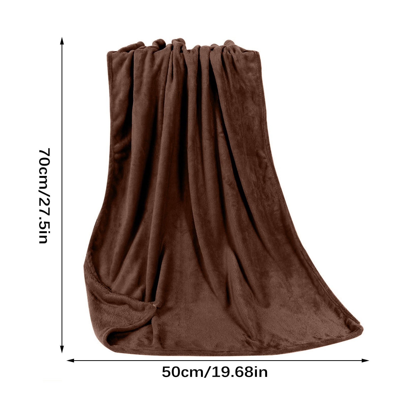 Dvkptbk Fleece Blanket Plush Throw Fuzzy Lightweight, Super Soft Microfiber Flannel Blankets for Couch, Bed, Sofa Ultra Luxurious Warm and Cozy for All Seasons Gray S